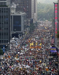 400,000 at the climate march in New York
